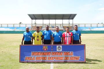 Pertandingan Seru Forester vs Kambrauw  Berakhir Imbang