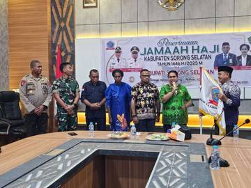 Kepulangan Jemaah Haji 1446 Hijriah Diterima Pemkab Sorsel