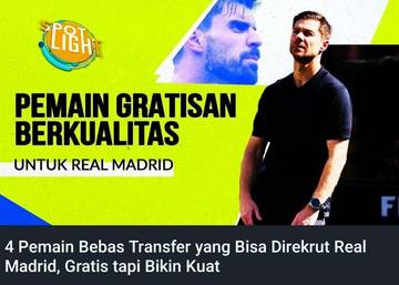Real Madrid Bidik Empat Pemain Bintang Bebas Transfer