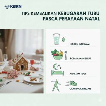 Tips Kembalikan Kebugaran Tubuh Pasca Perayaan Natal