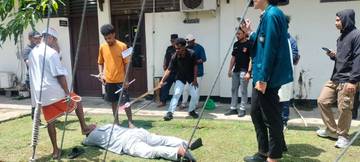 Polsek Sortim Laksanakan Rekonstruksi Kasus Pembunuhan AK 