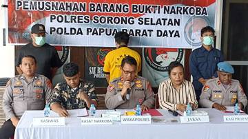 IB Ditangkap Anggota Polres Sorong Selatan Positif Narkoba