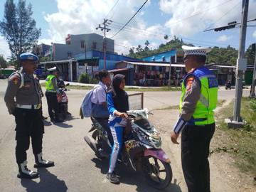 Operasi Dofior Raja Ampat, Polres Temukan 4 Pelanggaran Lantas