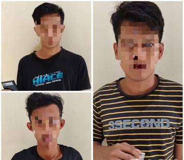 3 Budak Sabu yang DibekukPolsek Dungkek Terancam 5 Tahun Penjara