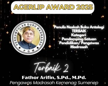 Pengawas Madrasah Kemenag Sumenep Raih Agerlip Award 2025