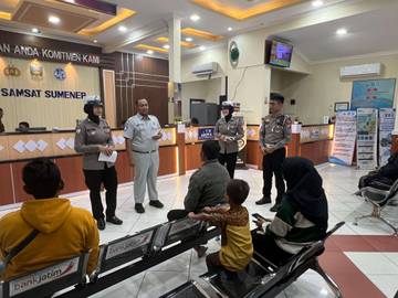 Kasat Lantas Sumenep Kampanyekan OPS di KB Samsat