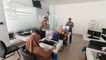 Stlantas Sumenep Libatkan Provost Awasi Uji SIM