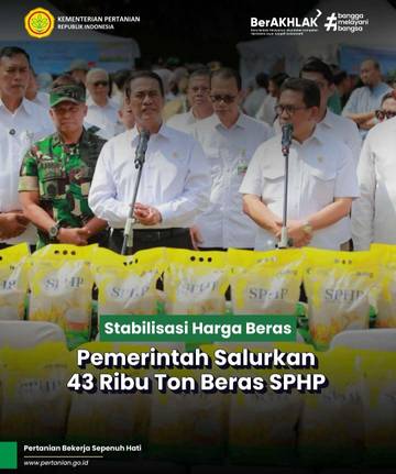Pemerintah Salurkan Beras Murah di Seluruh Indonesia