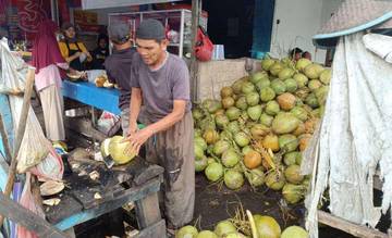 Musim Kemarau, Kelapa Muda Pak Tohari Laris Manis