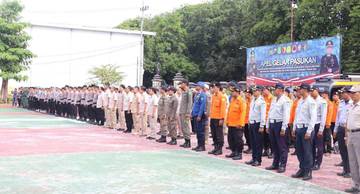  Cuaca Ekstrem, Polres Sumenep Gelar Apel Tanggap Bencana