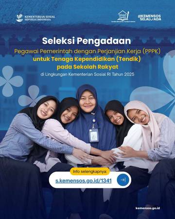 Kemensos RI Rekrut Tendik untuk Sekolah Rakyat