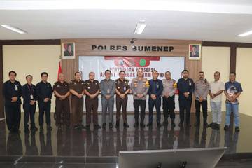 Kapolres Sumenep Inisiasi Penyamaan Persepsi Penegakan Hukum Pidana