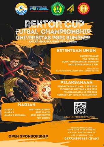 UPI Sumenep Siap Gelar Turnamen Futsal Pelajar se-Madura