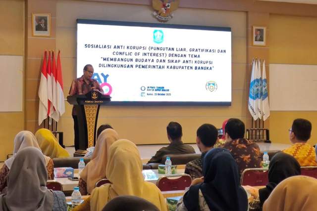 Inspektorat Bangka Gelar Sosialisasi Anti Korupsi 