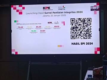 Indeks SPI Pemkab Beltim Tertinggi se-Provinsi Babel 