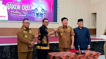 Pemkab Beltim Gelar Sertijab Bupati dan Wakil Bupati 