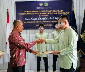 375 WBP Pangkalpinang Terima Remisi, Tiga Orang Bebas