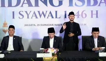 Pemerintah Tetapkan 1 Syawal 1446 Hijriah, 31 Maret 2025
