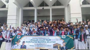 182 Calon Jemaah Haji Basel Dilepas Wabup Debby