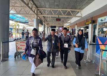 CJH Kuota Tambahan Babel Tiba di Palembang