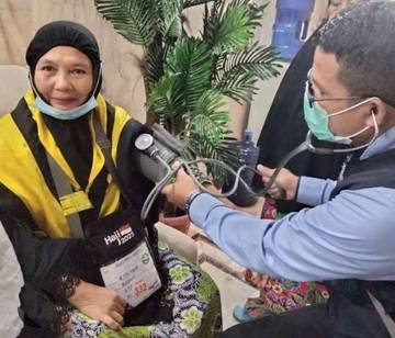 Tiba di Babel, Jemaah Haji Dicek Kesehatan 