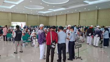 Jemaah Haji Kloter Enam Babel Tiba di Daerah