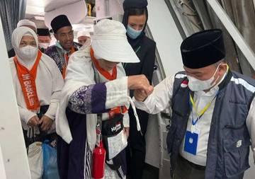 Kepulangan Kloter 7 Jemaah Haji Babel Berjalan Lancar