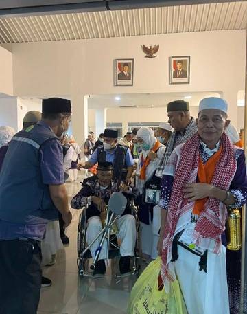 Sebagian Kloter 8 JH Babel sudah Berkumpul Keluarga