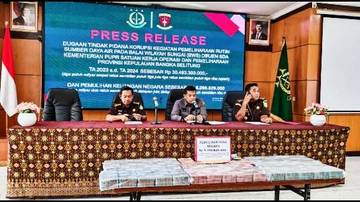 Kejati Ungkap Tipikor BWS Babel Senilai Rp30 M