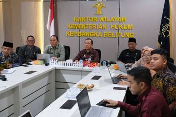 Kanwil Kemenkum Babel Harmonisasi 109 Produk Hukum Daerah