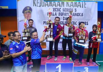 Pj Bupati Tutup Kejuaraan Karate Festival XCBC Series
