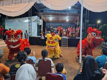 Barongsai Naga Sakti Tampil di RRI Fest Sungailiat