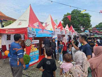 Latih Fokus Tembak Tombak di Stand Ombudsman Babel 