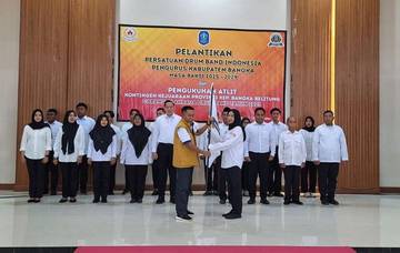 Pengurus Drumband Kabupaten Bangka 2025-2029 Resmi Dikukuhkan