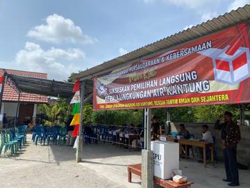 Pemilihan Kepala Lingkungan Air Kantung Sungailiat Berlangsung Tertib