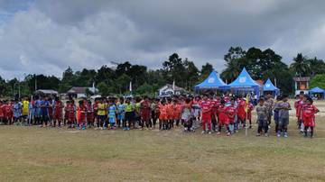 Kecamatan Damar Gelar Festival Sepakbola Usia Dini 