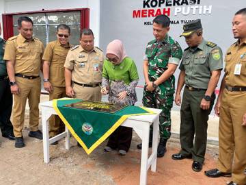 Koperasi Kelurahan Merah Putih Pertama di Pangkalpinang Diresmikan