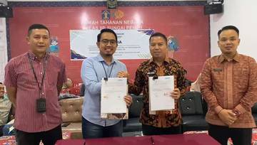 Tingkatkan Efesiensi, Rutan Kelas II B Sungai Penuh dan  BRI Cabang Sungai Penuh Lakukan PKS