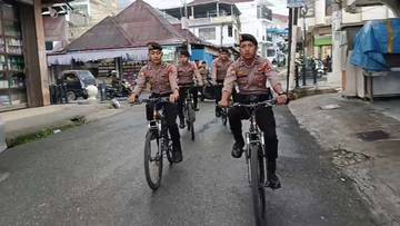 Satmapa Polres Kerinci Sasar Pasar Ramadhan Jelang Berbuka Puasa 