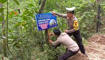 Himbauan Unik Satlantas Polres Kerinci Untuk Pemudik
