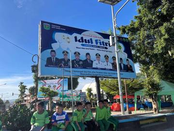 Lapangan Merdeka Sungai Penuh Ada Billboard Nyaris Roboh