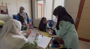 Puluhan CJH Sungai Penuh Ikuti Vaksinasi Meningitis dan Polio 