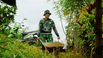 TMMD Kerinci Angkut Material Wujudkan Rumah Layak Huni