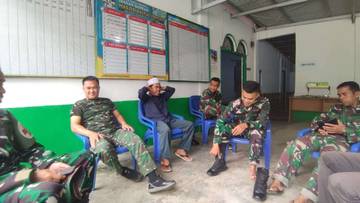 Komsos TMMD Kodim Kerinci Bersama Warga  ‎
