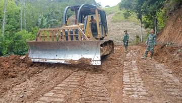 TMMD Kerinci Pacu Pembukaan Jalan Baru 65 Persen