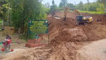 Hari ke-20, Satgas TMMD Terus Genjot Pembukaan Jalan