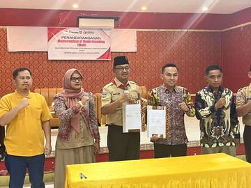 Bawaslu Kerinci Tandatangani MoU Satuan Karya Adhyasta Pemilu