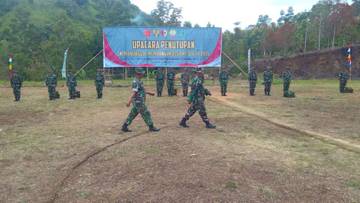 Gladi Bersih TMMD Kodim Kerinci Jelang Upacara Penutupan