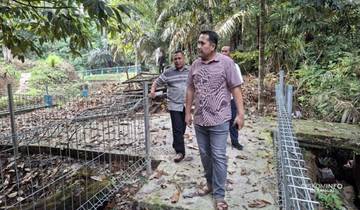 Bupati Merangin Tinjau Pembenahan Arboretum Rio Alip