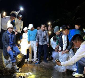 Wabup Kerinci Tebar Ribuan Benih Ikan Semah